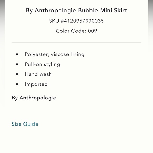 NWT new medium Anthropologie bubble skirt black floral pattern pockets elastic - Picture 3 of 15